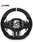 Load image into Gallery viewer, BMW F95, F96 / X5M, X6M Alcantara Steering Wheel