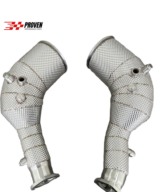 Audi C8, RS6/RS7 Catted Downpipe With Heatshield