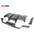 Load image into Gallery viewer, BMW F80/F82, M3/M4 Carbon Fibre 4 Piece Rear Diffuser