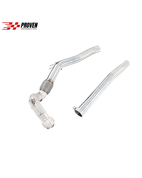 Volkswagen MK7, 7.5 Golf R 3.0” Catted Downpipe With Heat Shield