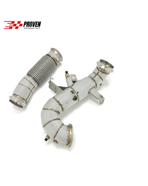 Mercedes W177/C118, A45/A45S/CLA45/CLA45S AMG Catless Downpipe With Heat Shield