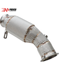 Load image into Gallery viewer, BMW F87, M2 (S55) Catless Downpipe With Heat Shield