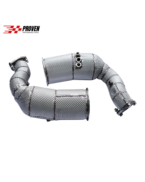 Audi C8, RS6/RS7 Catless Downpipe With Heatshield