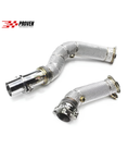 Load image into Gallery viewer, BMW F80/F82/F87, M3/M4/M2 (S55) Catless Downpipe With Heat Shield