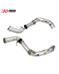 Load image into Gallery viewer, BMW F90 M5 Catless Downpipe With Heat Shield