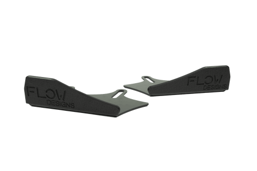 Flow Design RS3 8V Sedan Facelift Front Lip Splitter Winglets (Pair)
