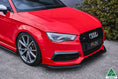 Load image into Gallery viewer, Flow Design S3 8V Sedan Pre-Facelift Front Lip Splitter V3 & Mounting Brace