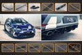 Load image into Gallery viewer, Flow Design MK7.5 Golf R Full Lip Splitter Set with Flow-Lock Rear Diffuser