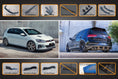 Load image into Gallery viewer, Flow Design MK7.5 Golf GTI Full Lip Splitter Set with Flow-Lock Rear Diffuser