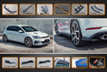 Load image into Gallery viewer, Flow Design MK7.5 Golf GTI Full Lip Splitter Set with Flow-Lock Rear Diffuser