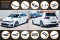 Load image into Gallery viewer, Flow Design MK7 Golf GTI Full Lip Splitter Set with Flow-Lock Rear Diffuser