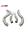 Load image into Gallery viewer, Mercedes Benz X253/C253, GLC63/GLC63s AMG Catless Downpipes With Heatshield