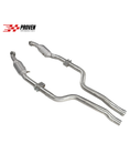 Load image into Gallery viewer, Mercedes Benz W212/W218, E63/CLS63 Catted Downpipe With Heatshield