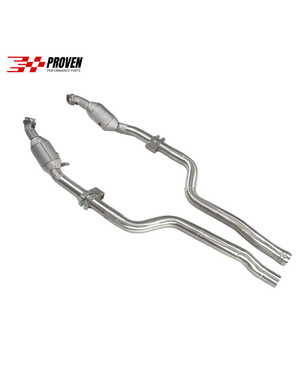 Mercedes Benz W212/W218, E63/CLS63 Catted Downpipe With Heatshield