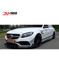 Load image into Gallery viewer, Mercedes Benz W205 C63/C63s AMG Sedan Carbon Fibre B Style Front Lip