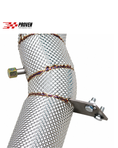 Load image into Gallery viewer, Mercedes Benz W206 C63 SE Catless Downpipe With Heatshield