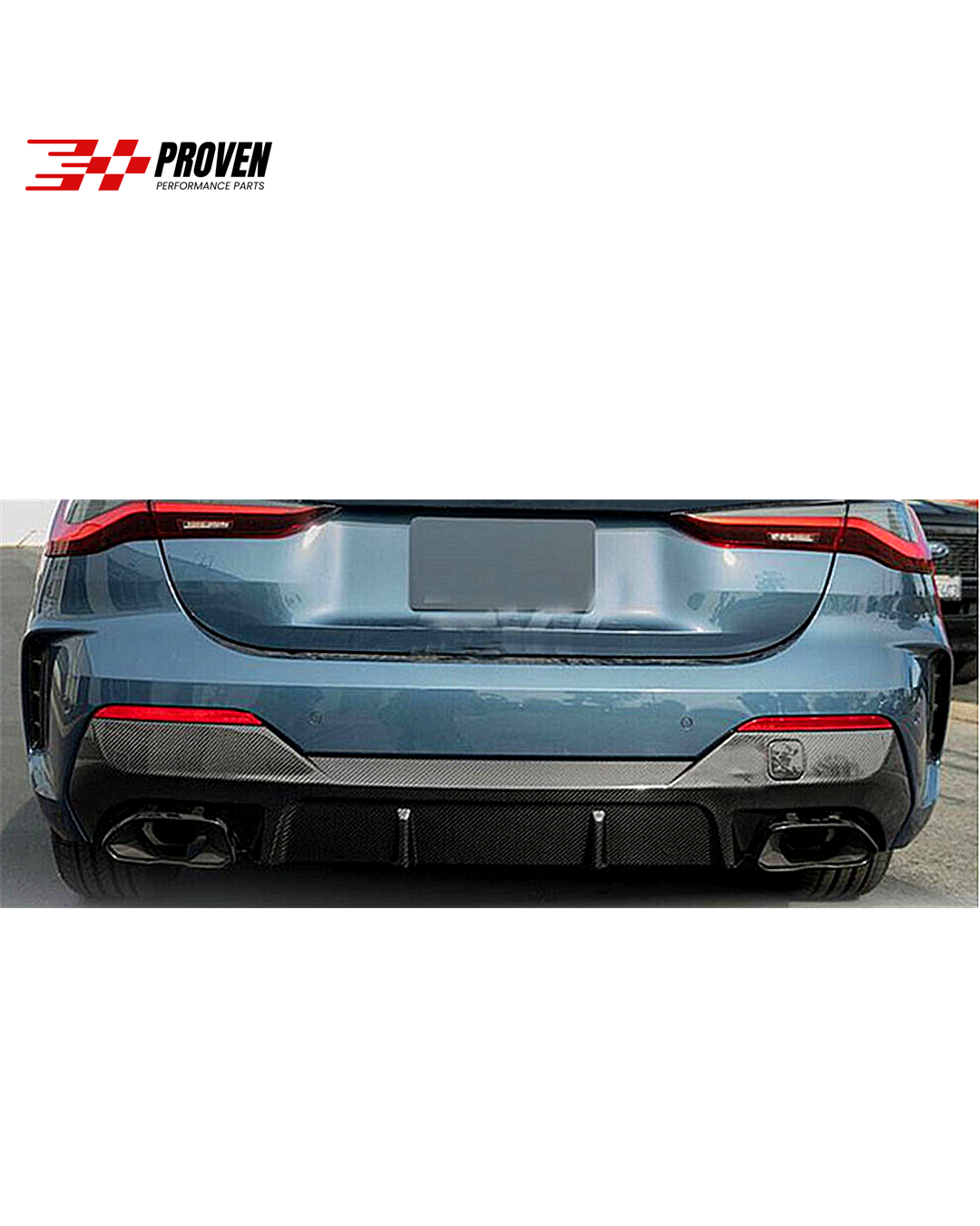 BMW G22, M440i Carbon Fibre V.1 Rear Diffuser