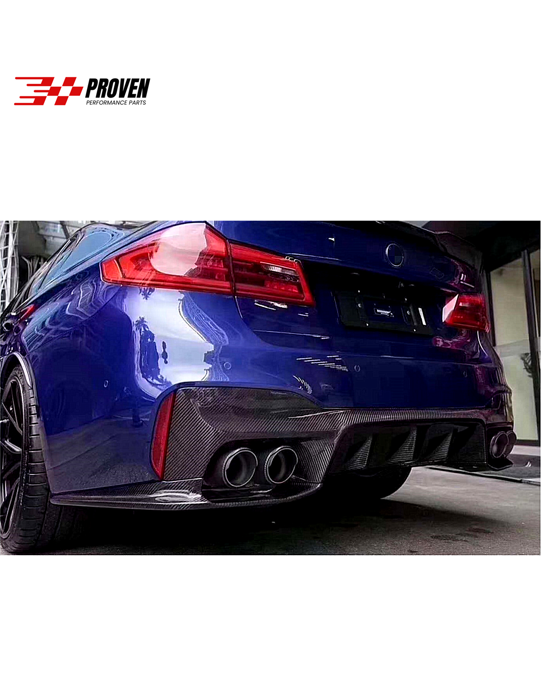 BMW F90, M5 Carbon Fibre 3D Style Rear Diffuser