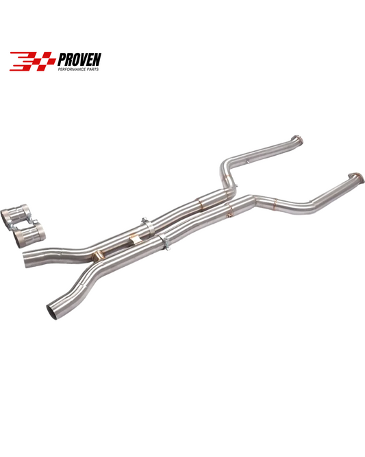 BMW F95/F96, X5M/X6M Equal Length Mid H Pipe