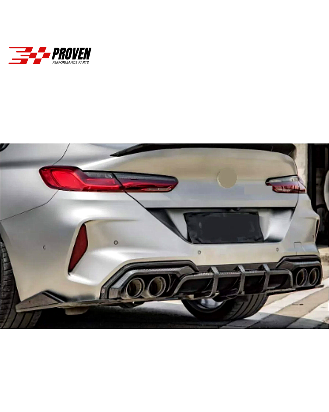 BMW F91/F92, M8 Carbon Fibre SQ Style Rear Diffuser