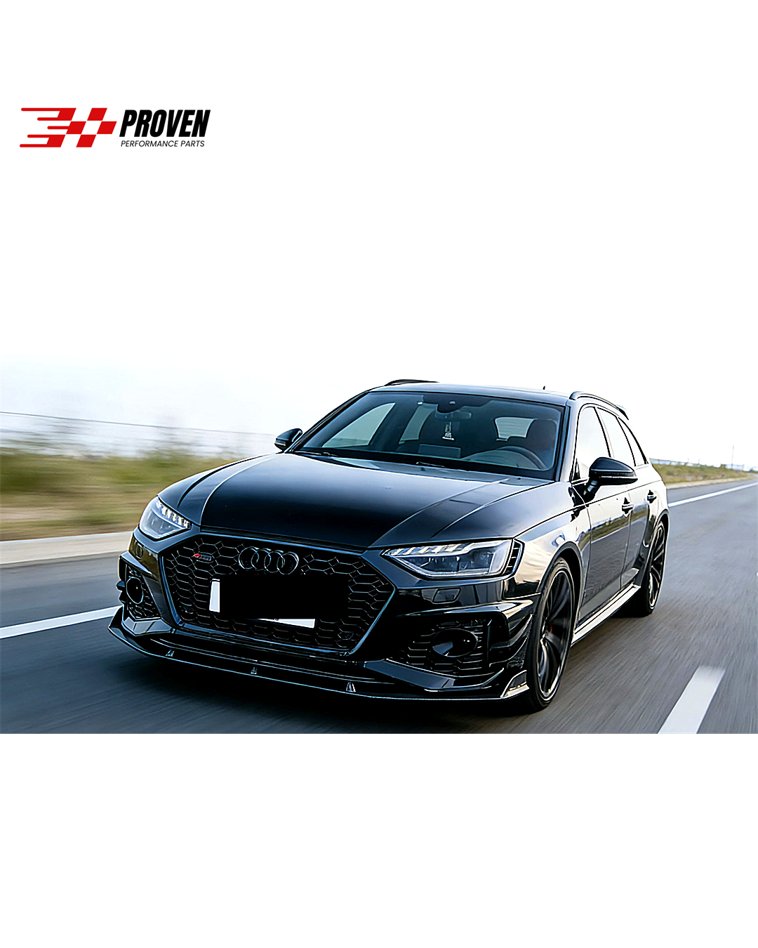 Audi B9.5, RS4 Carbon Fibre AE Style Front Lip
