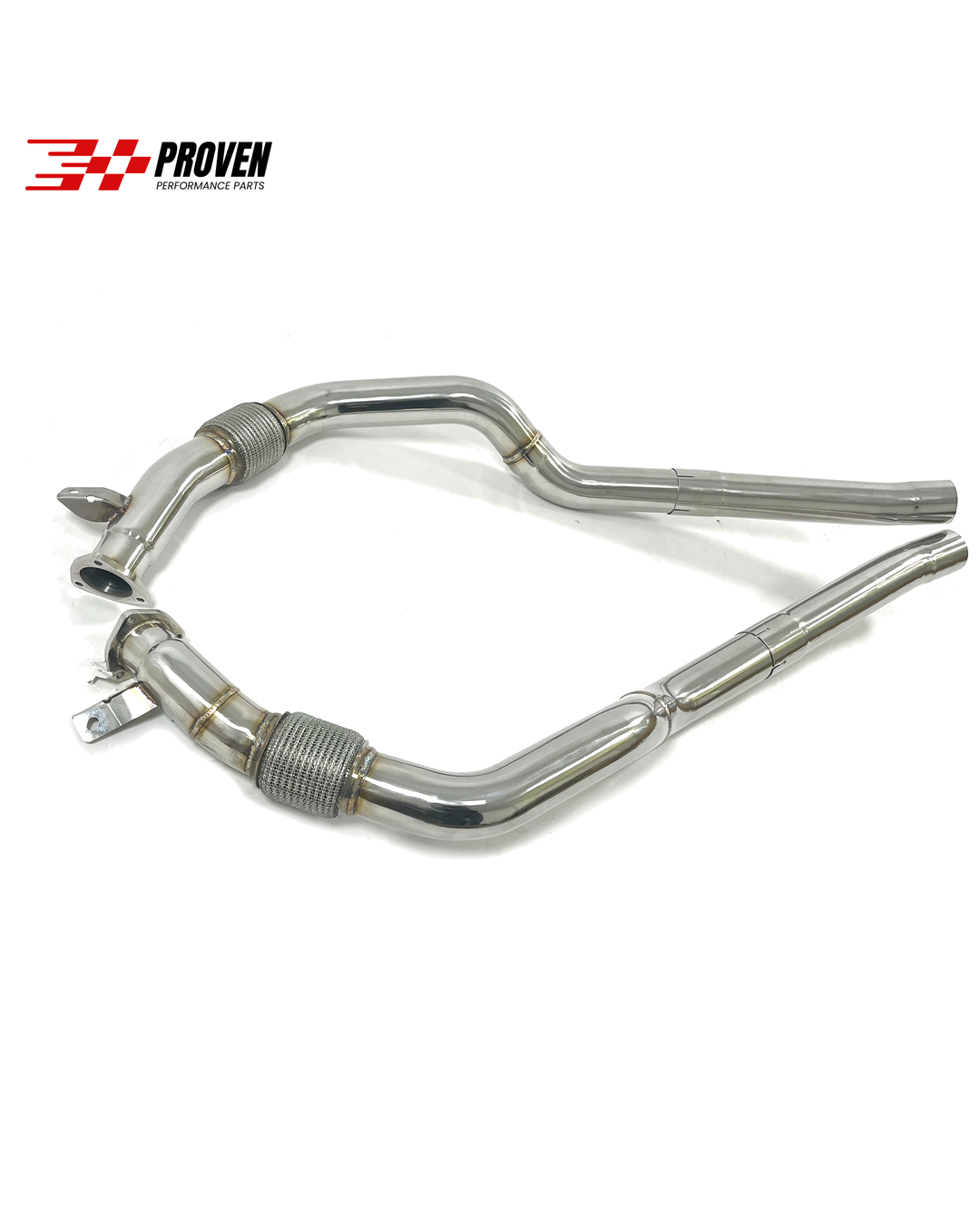Audi C8, RS6/RS7 Stainless Steel Resonator Delete Mid Pipe