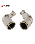 Load image into Gallery viewer, Audi B9 B9.5 RS4 RS5 catless downpipe with heatshield
