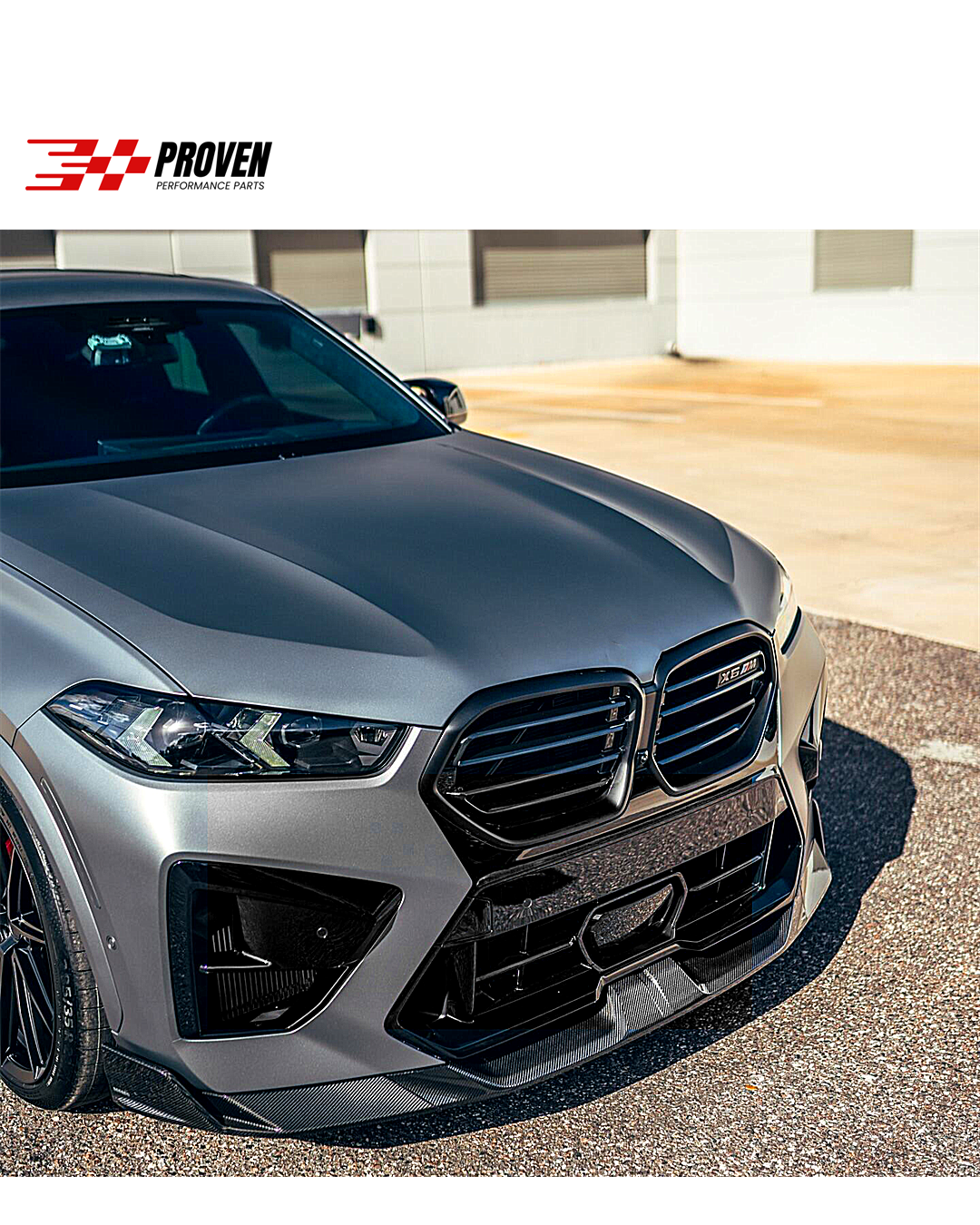 BMW F96, X6M LCI Carbon Fibre SQ Style Front Lip