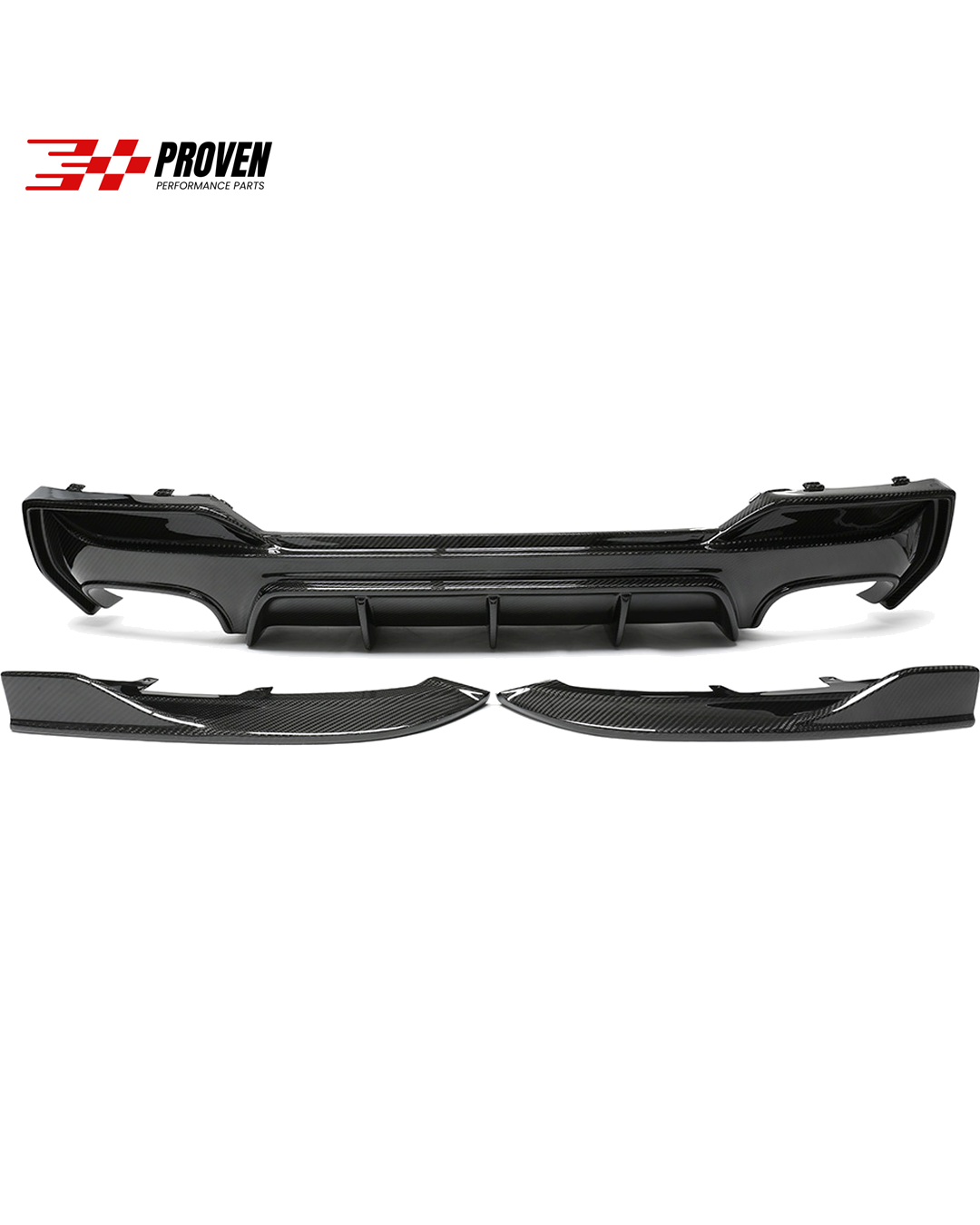 BMW G22, M440i Carbon Fibre 3D Style Rear Diffuser