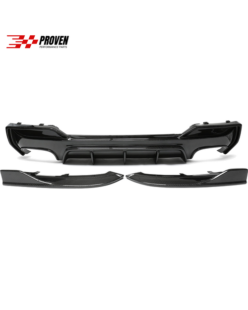 BMW G22, M440i Carbon Fibre 3D Style Rear Diffuser