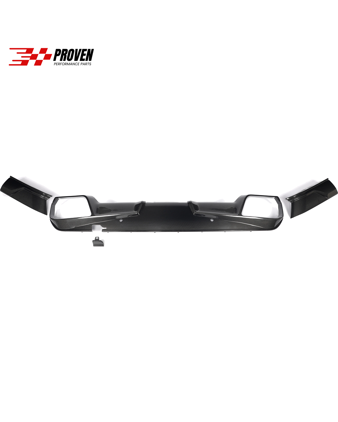 BMW F96, X6M LCI Carbon Fibre V.1 Rear Diffuser