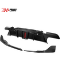 Load image into Gallery viewer, BMW F96, X6M Carbon Fibre SQ Style Rear Diffuser With Brake Light
