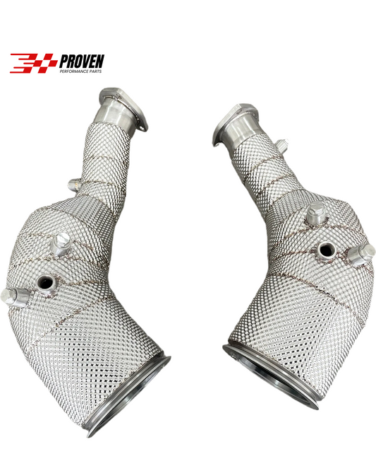 Audi C8, RS6/RS7 Catted Downpipe With Heatshield