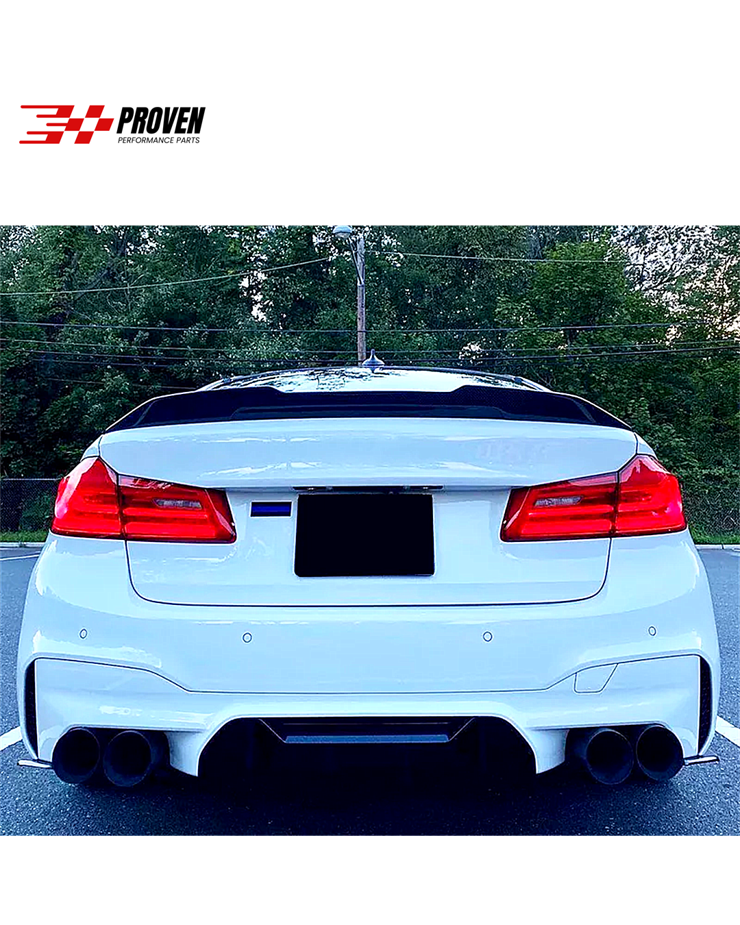 BMW F90, M5 Carbon Fibre PSM Style Rear Trunk Spoiler