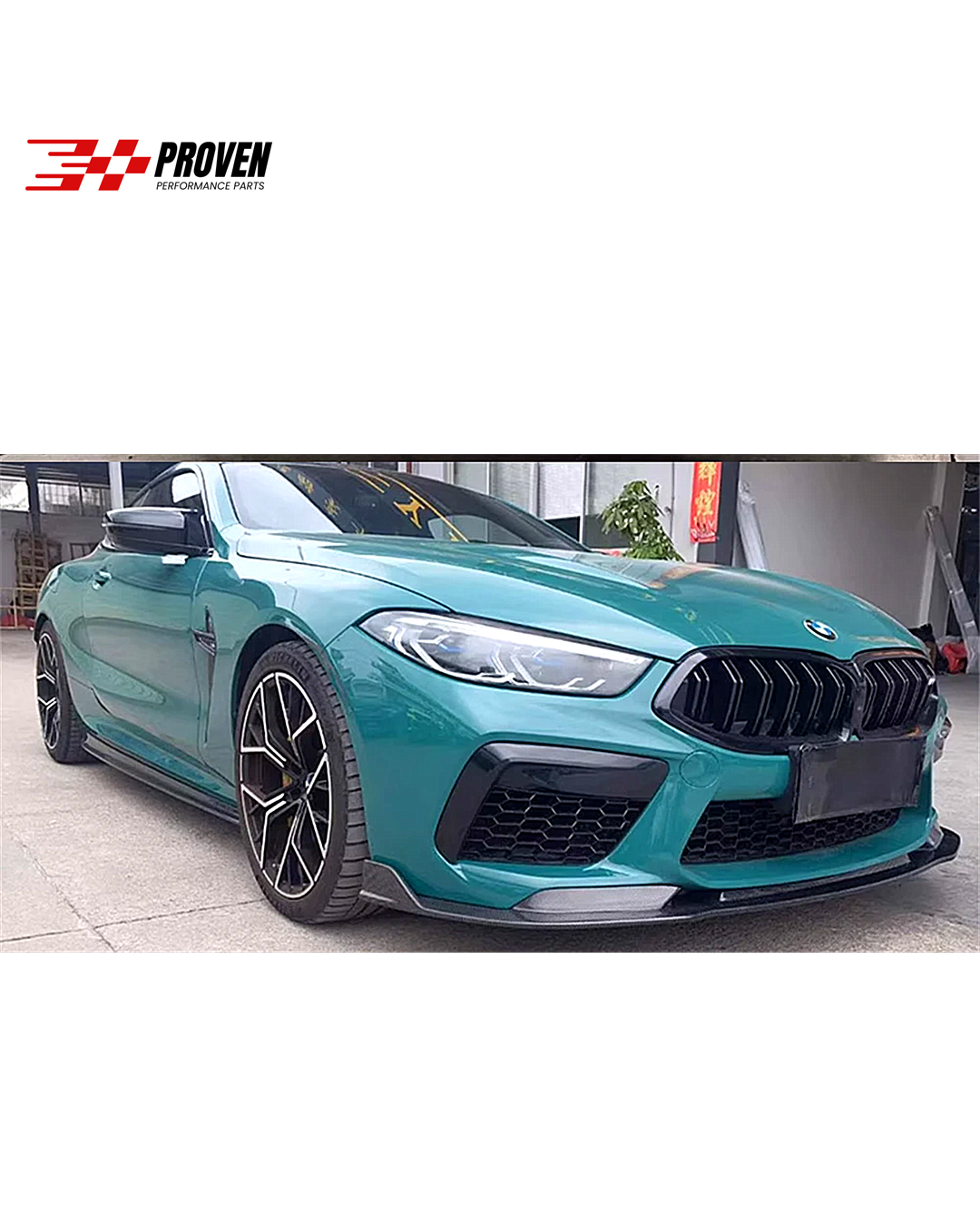 BMW F91/F92/F93, M8 Carbon Fibre V Style Front Lip