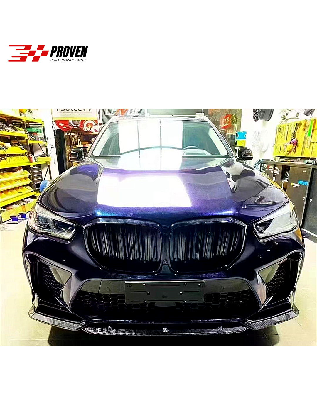 BMW F95, X5M Carbon Fibre V Style Front Lip
