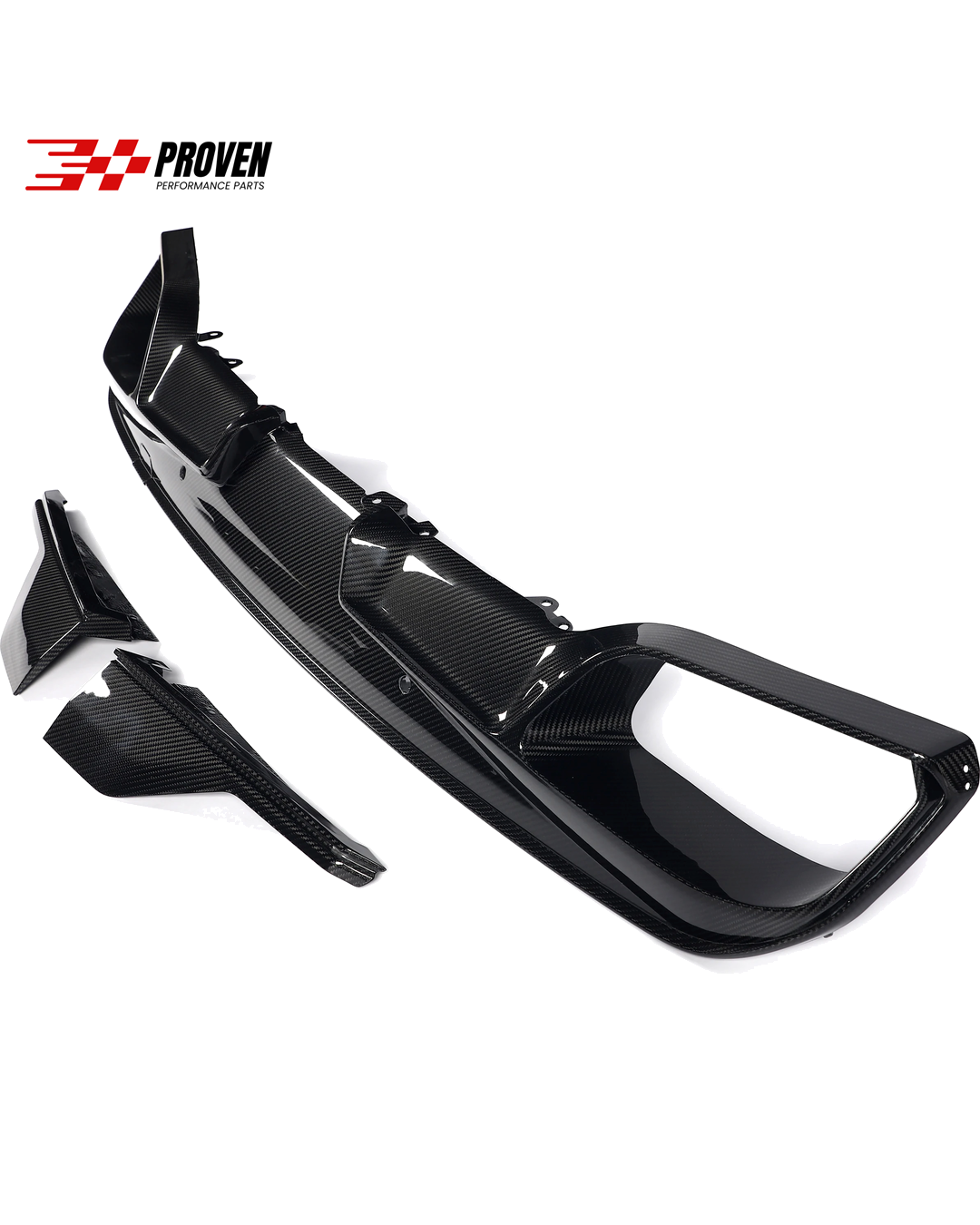 BMW F95, X5M LCI Carbon Fibre JC Style Rear Diffuser