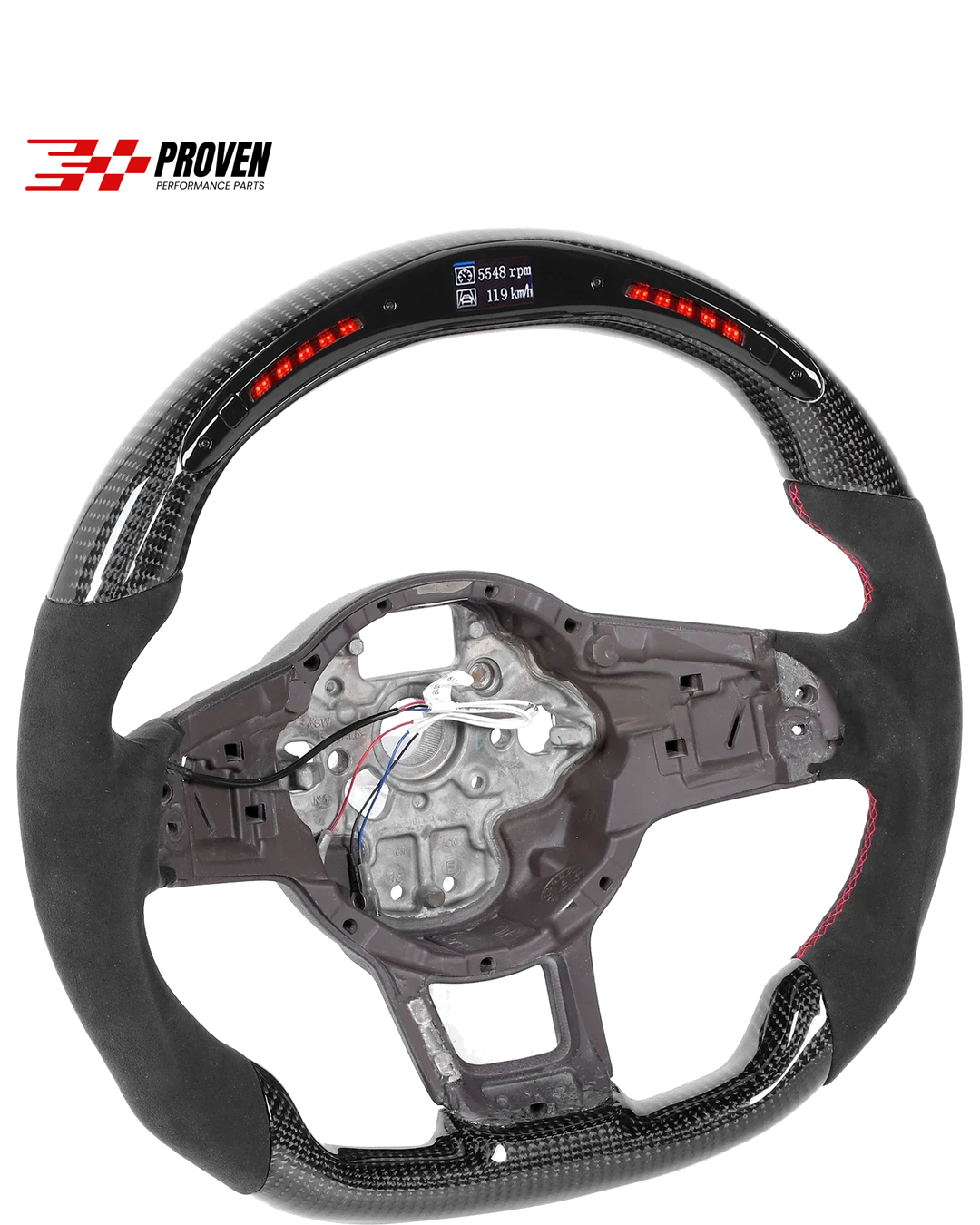 Volkswagen MK7/7.5, GTI/R Carbon Fibre LED Steering Wheel
