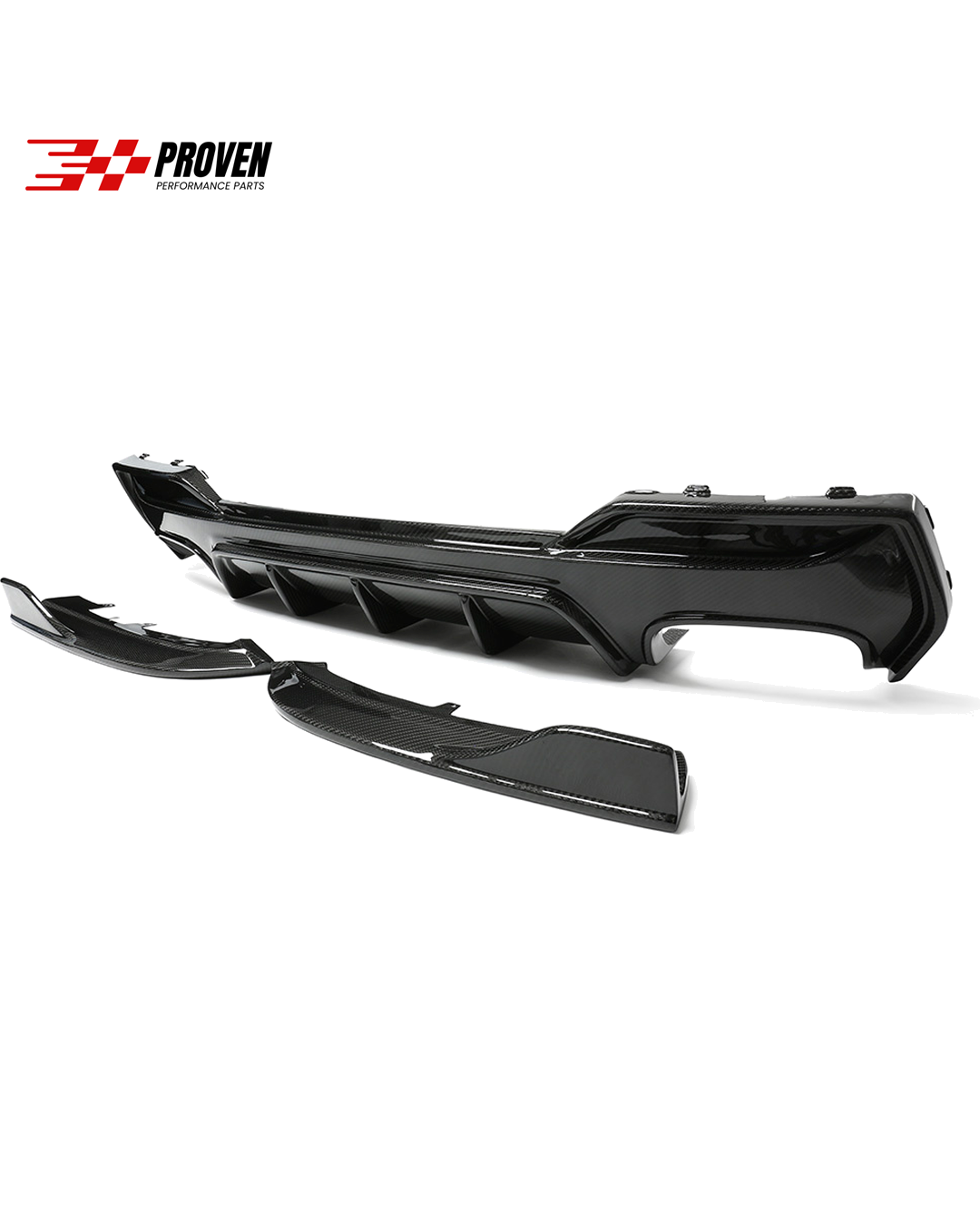 BMW G22, M440i Carbon Fibre 3D Style Rear Diffuser