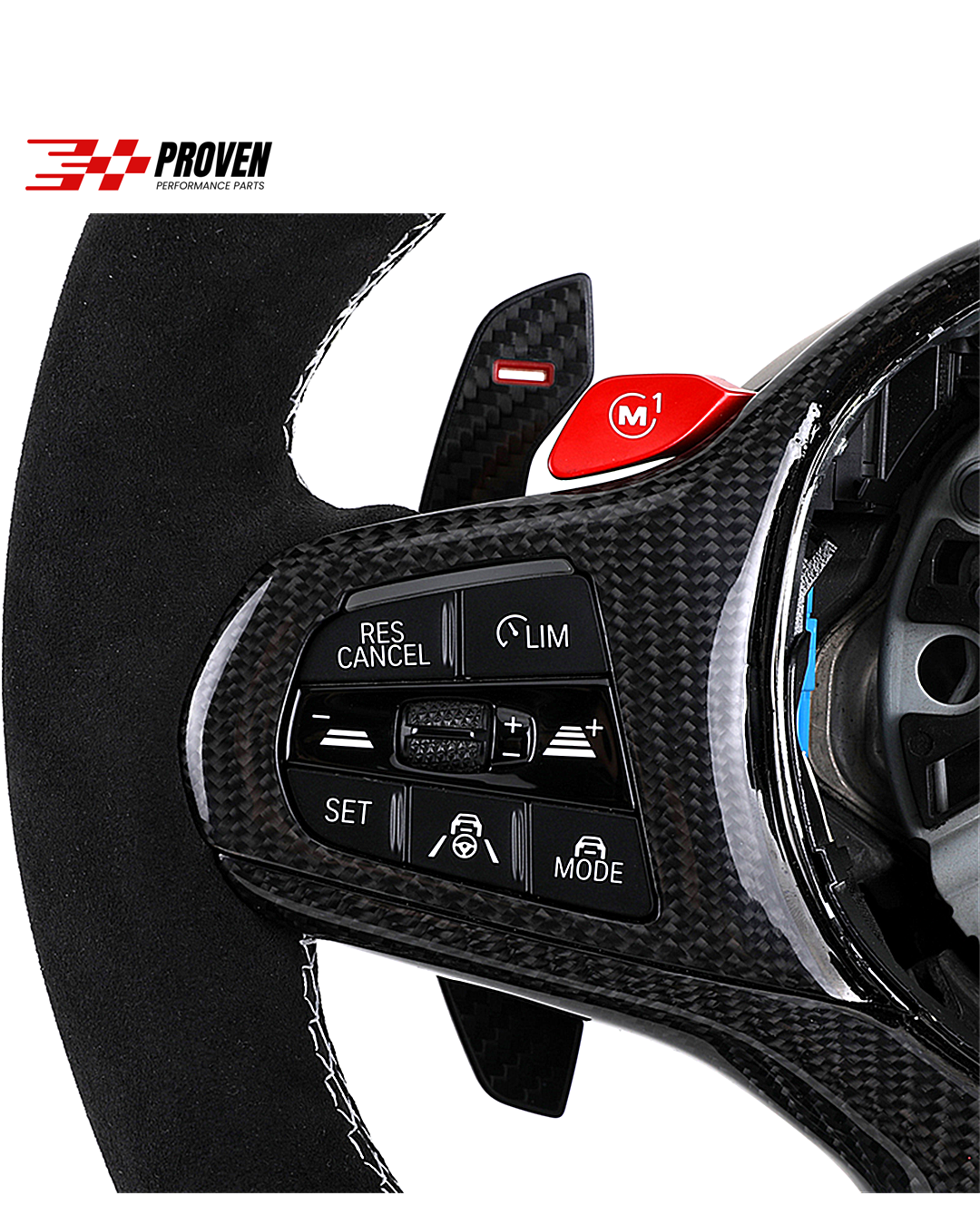BMW F95, F96 / X5M, X6M Alcantara Steering Wheel
