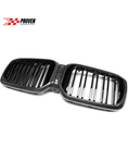 Load image into Gallery viewer, BMW F97/F98, X3M/X4M LCI Carbon Fibre Dual Slat Front Grille
