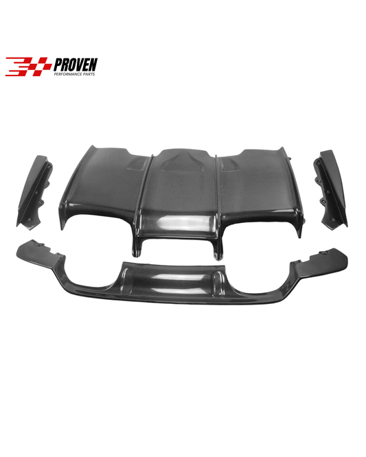 BMW F80/F82, M3/M4 Carbon Fibre 4 Piece Rear Diffuser
