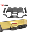 Load image into Gallery viewer, BMW F80/F82, M3/M4 Carbon Fibre 4 Piece Rear Diffuser
