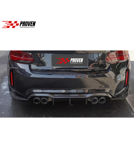 BMW F87 M2 Carbon Fibre 3 Piece Rear Diffuser
