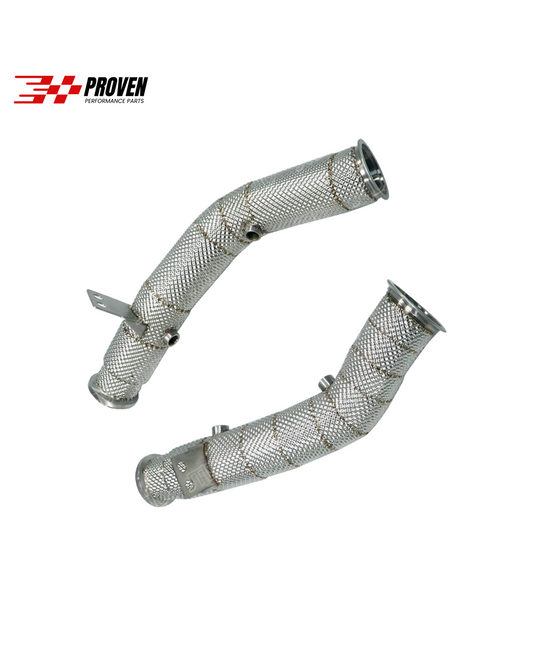 Mercedes Benz W205/W213/C253, C43/E43/GLC43 Catless Downpipe With Heatshield