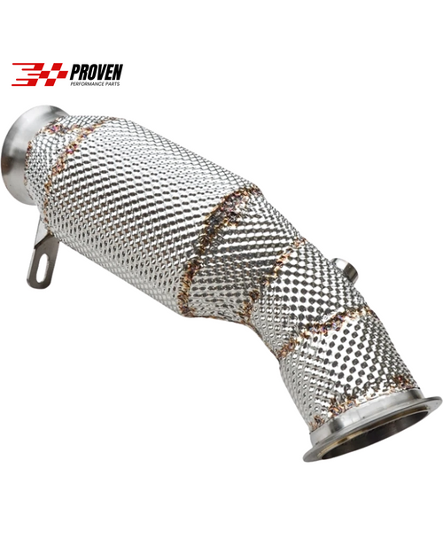 BMW F87, M2 (S55) Catless Downpipe With Heat Shield