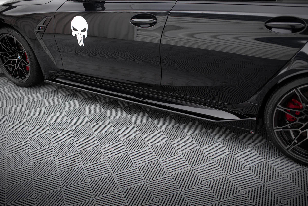 Maxton Design Side Skirts Diffusers V.3 CSL Look BMW M3 G80