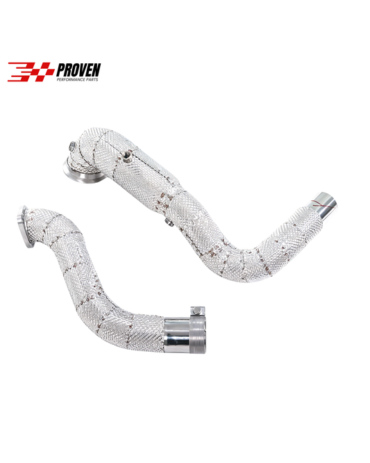 Mercedes Benz W177/C118/H247/X247, A35/CLA35/GLA35/GLB35 Catless Downpipe With Heatshield