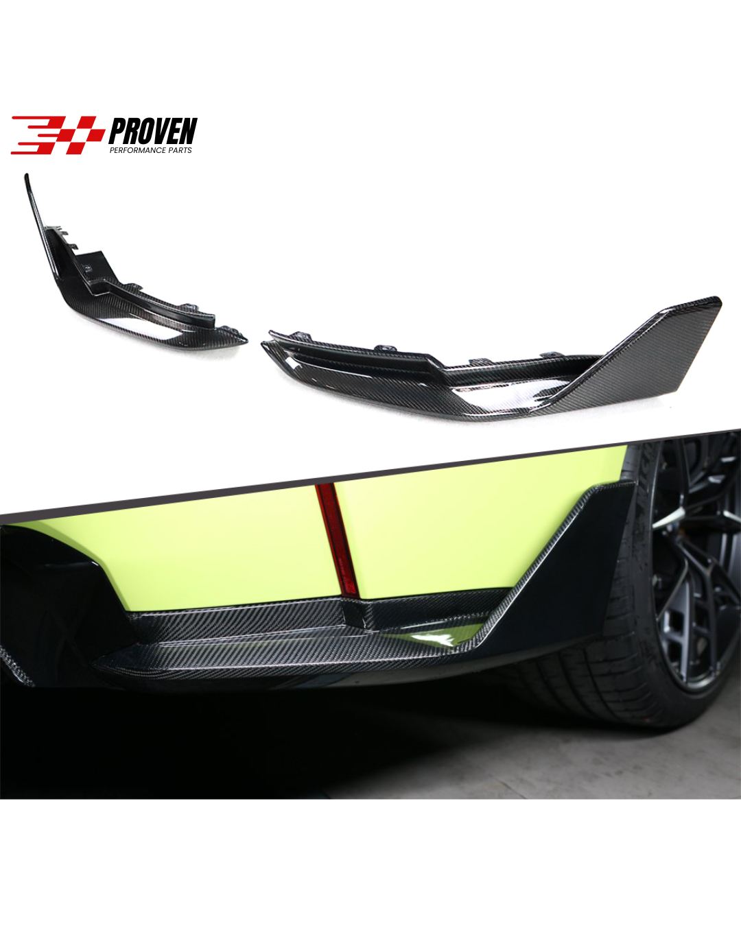 BMW G42 M240i Carbon Fibre Rear Rear Spats