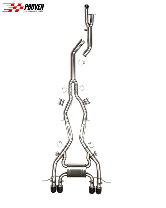BMW G87 M2 Stainless Steel Valved Performance Cat Back Exhaust